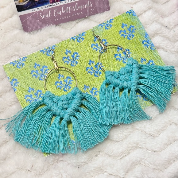 🆕»-»FaNcY MoDeRn DaY HoOpS w/a tWiSt« HaNdCrAfTeD »ClAsSiC bOhO sTyLe EaRrInGs - Picture 8 of 16